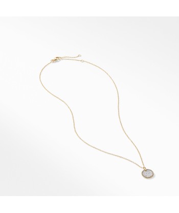 David Yurman Cable Collectibles Pave Charm with Diamonds in Gold Dans la société mordern