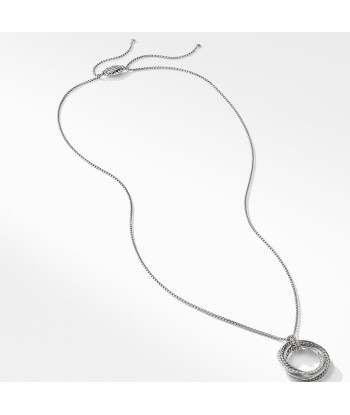 David Yurman Crossover Pendant Necklace with Diamonds à prix réduit toute l'année