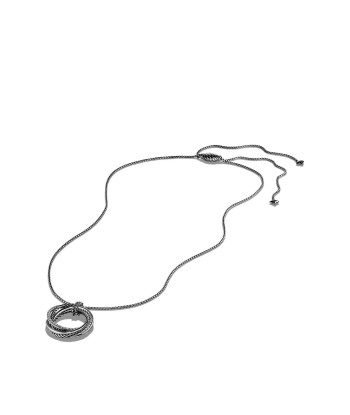 David Yurman Crossover Pendant Necklace with Diamonds à prix réduit toute l'année