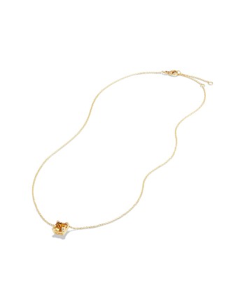 David Yurman Chatelaine Necklace 7MM with Citrine and Diamonds in 18k Gold pas cher