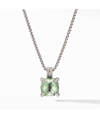 David Yurman Chatelaine Pendant Necklace with Prasiolite and Diamonds 11mm shop