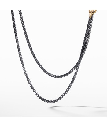 DY Bel Aire Chain Necklace in Black with 14K Gold Accents plus qu'un jeu 