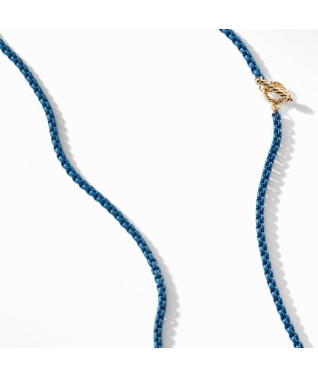 DY Bel Aire Chain Necklace in Navy with 14K Gold Accents Livraison rapide