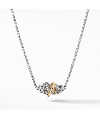 David Yurman Crossover Short Station with 18K Yellow Gold Comparez plus de prix