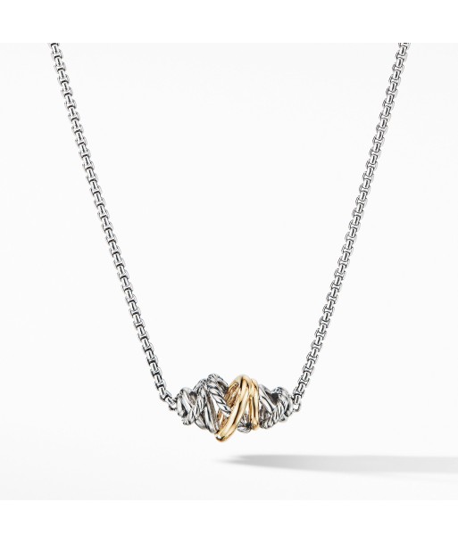 David Yurman Crossover Short Station with 18K Yellow Gold Comparez plus de prix