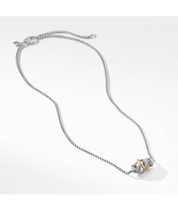 David Yurman Crossover Short Station with 18K Yellow Gold Comparez plus de prix