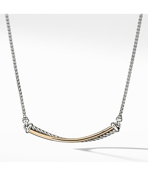 David Yurman Crossover Bar Necklace with 18K Gold À commander