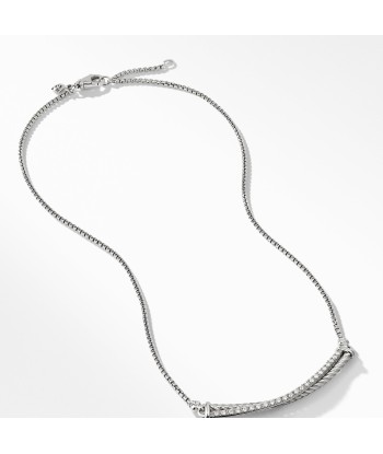 David Yurman Crossover Bar Necklace with Diamonds chez Cornerstreet bien 