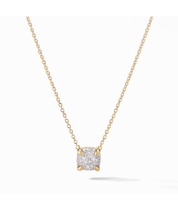 David Yurman Chatelaine Full Pave Diamonds Pendant Necklace in 18K Yellow Gold en stock