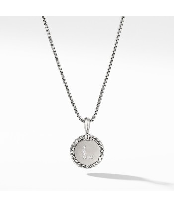 David Yurman Initial Charm Necklace with Diamonds les ctes