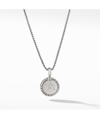 David Yurman Initial Charm Necklace with Diamonds les ctes