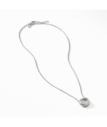 David Yurman Crossover Mini Pendant Necklace with Diamonds prix