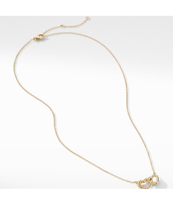 David Yurman Double Heart Pendant Necklace in 18K Yellow Gold with Diamonds Par le système avancé 