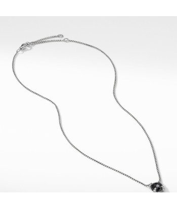 David Yurman Chatelaine Pendant Necklace with Black Onyx and Diamonds 8mm à prix réduit toute l'année