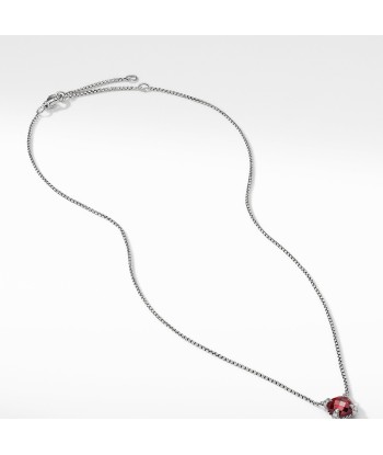 David Yurman Chatelaine Pendant Necklace with Rhodalite Garnet and Diamonds 8mm de technologie