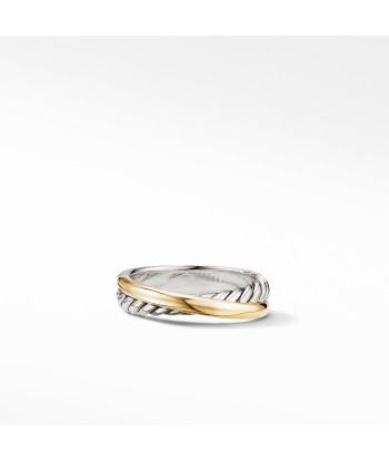 David Yurman Crossover Ring with 18K Yellow Gold 5MM À commander