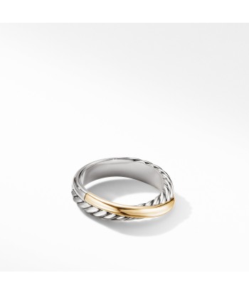 David Yurman Crossover Ring with 18K Yellow Gold 5MM À commander