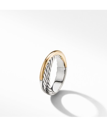 David Yurman Crossover Ring with 18K Yellow Gold 5MM À commander