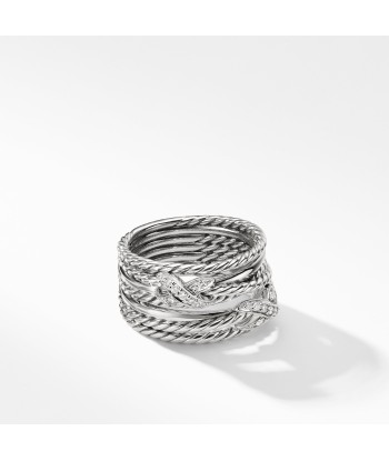 David Yurman Crossover Double X Ring with Diamonds Toutes les collections ici