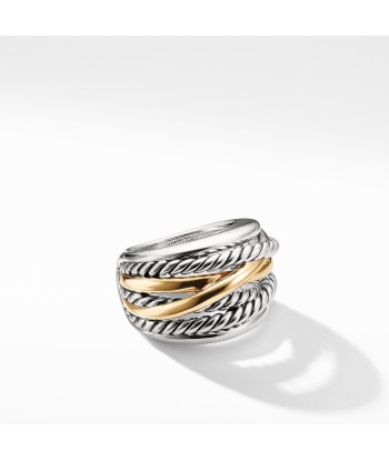 David Yurman Crossover Wide Ring with Gold store