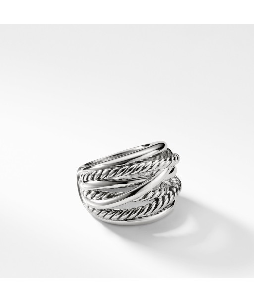 David Yurman Crossover Wide Silver Ring pas cheres