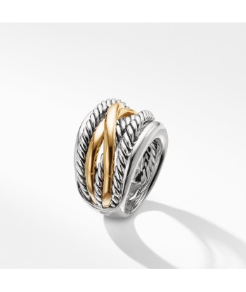 David Yurman Crossover Wide Ring with Gold store