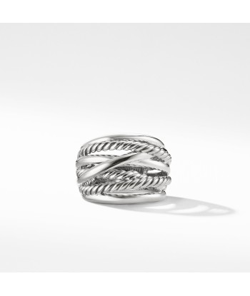 David Yurman Crossover Wide Silver Ring pas cheres