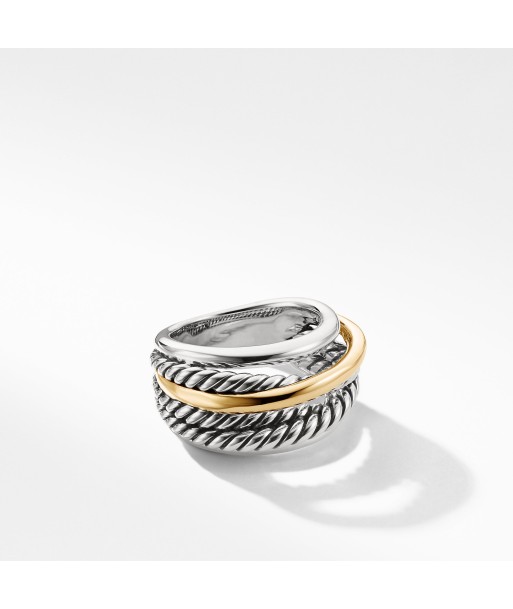 David Yurman Crossover Narrow Ring with Gold pas cher chine