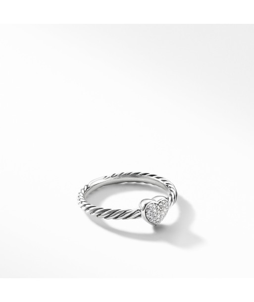 David Yurman Cable Collectibles Heart Ring with Diamonds Voir les baskets