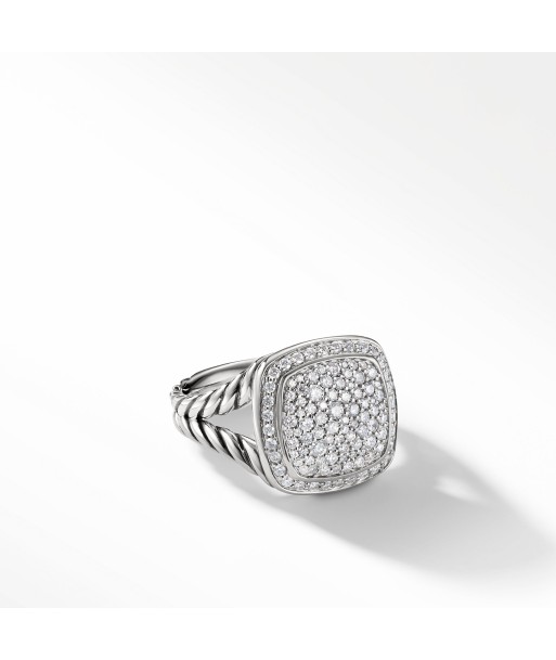 David Yurman Albion 11MM Ring with Pave Diamonds, Split Shank Les magasins à Paris