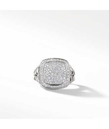 David Yurman Albion 11MM Ring with Pave Diamonds, Split Shank Les magasins à Paris