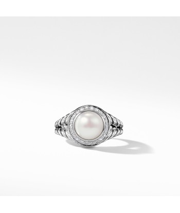 David Yurman Albion Pearl Ring with Diamonds À commander