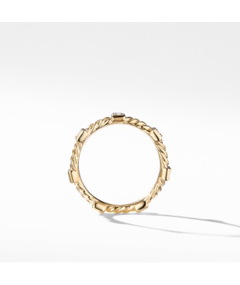 David Yurman Cable Collectibles Ring with Diamonds in 18K Gold en linge