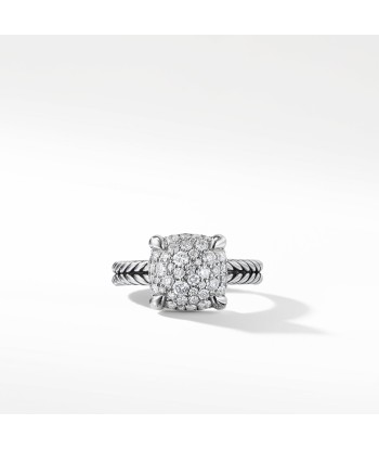 David Yurman Chatelaine Ring with Pave Diamonds 11mm JUSQU'A -70%! 