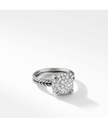 David Yurman Chatelaine Ring with Pave Diamonds 11mm JUSQU'A -70%! 