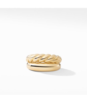 Pure Form Stack Rings in 18K Gold d'Europe débarque