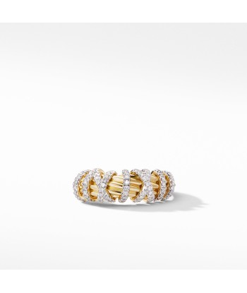 David Yurman Helena Small Ring with 18K Yellow Gold and Diamonds 2023