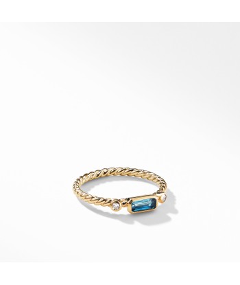 Novella Ring in Hampton Blue Topaz with Diamonds du meilleur 