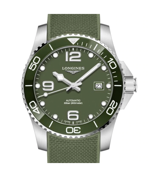 Longines Hydroconquest 41MM Automatic Green Ceramic Diving Watch L37814069 Comment ça marche