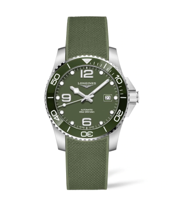 Longines Hydroconquest 41MM Automatic Green Ceramic Diving Watch L37814069 Comment ça marche