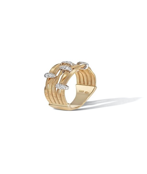 Marco Bicego 18k Yellow Gold Marrakech Onde Multi Strand Ring l'évolution des habitudes 