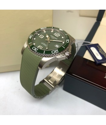 Longines Hydroconquest 41MM Automatic Green Ceramic Diving Watch L37814069 Comment ça marche