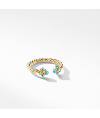 Renaissance Open Ring with Turquoise 18k Yellow Gold prix