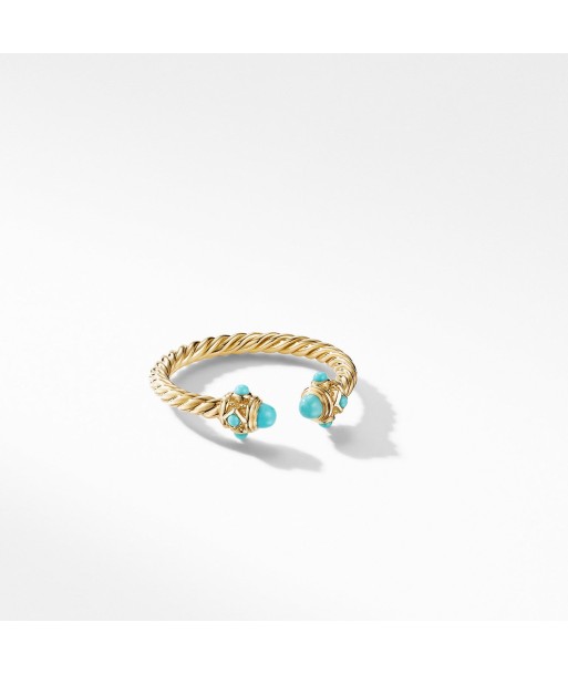 Renaissance Open Ring with Turquoise 18k Yellow Gold prix