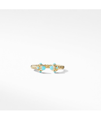 Renaissance Open Ring with Turquoise 18k Yellow Gold prix