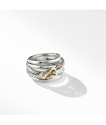 David Yurman Buckle Ring in Sterling Silver & 18K Gold Economisez 