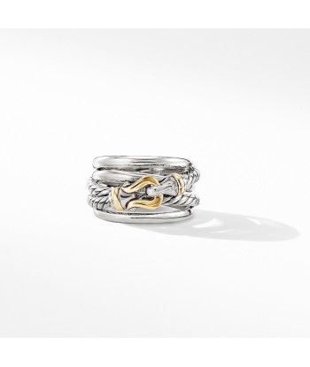 David Yurman Buckle Ring in Sterling Silver & 18K Gold Economisez 