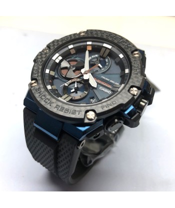 Casio G-Shock G-Steel Blue Rose Gold Solar Watch GSTB100XB-2A ou a consommer sur place