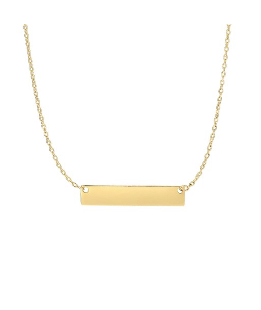 14K Gold Small Bar Necklace pas cher chine