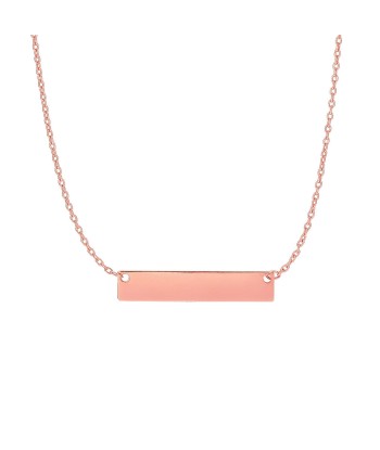 14K Gold Small Bar Necklace pas cher chine